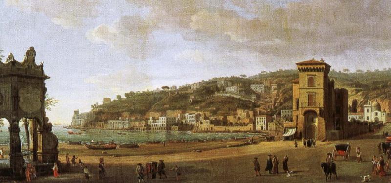 william shakespeare a painting showing the of the shoreline at naples